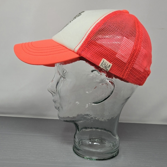 Billabong Snapback Boho Trucker Hat Pink/Orange Adult One Size Unisex Hamsa Hand - Picture 4 of 9
